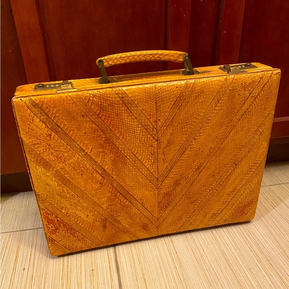 Custom Rare Snake Skin Hard Case Briefcase